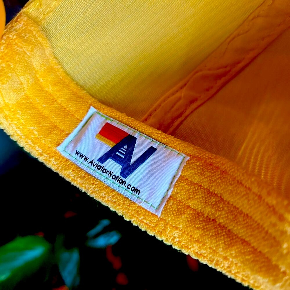 Aviator Nation Aspen Cap in Gold/Yellow Corduroy - Picture 6 of 8